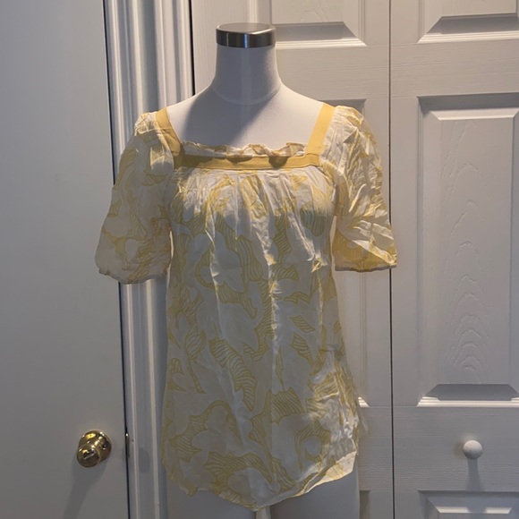 Mossimo Floral Puff Sleeve Top - Picture 1 of 6